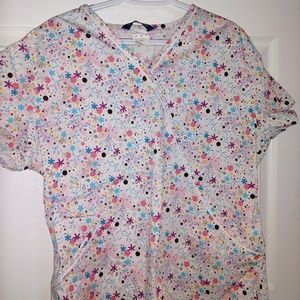 XL Nu Dimension Stretch Scrub Top